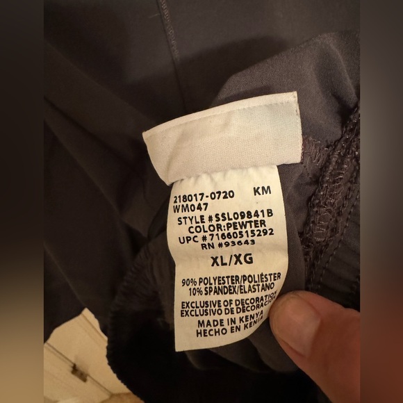 Scrubstar scrub pants pewter L women’s drawstring and spandex - Picture 5 of 14